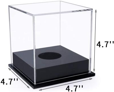 China Waterproof Acrylic Clear Acrylic Display Stand Baseball / Transparent Acrylic Toy Car Model Display Stand Box for sale