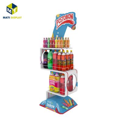 China Creative Sprite Super Mall/Retail Stores Coke Concentrated Juice Milk Beverage Beer Multilayer Acrylic Display Brand Promotion for sale