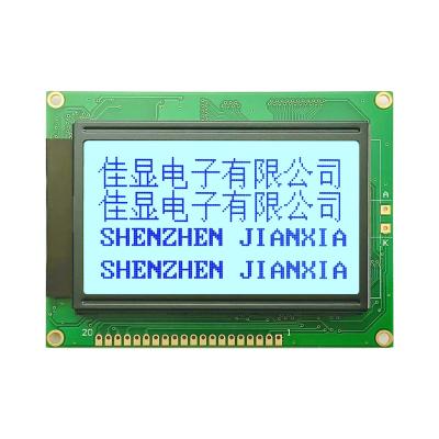 China Hot Selling And High Quality Chinese ST7920 3.3V Drive Power Graphics 128x64 STN COB Graphics 12864F Monochrome LCD Module 93*70*12.5 mm for sale