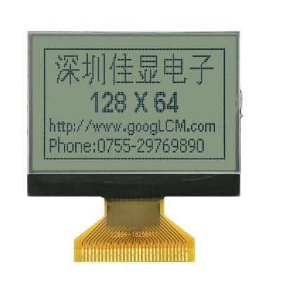 China greatbuy ST7565R or ST7567 drive power 3.3V no backlight monochrome12864 3inch tooth spi lcd display module 128x64 dots 47.6*37.0*2.0 mm for sale