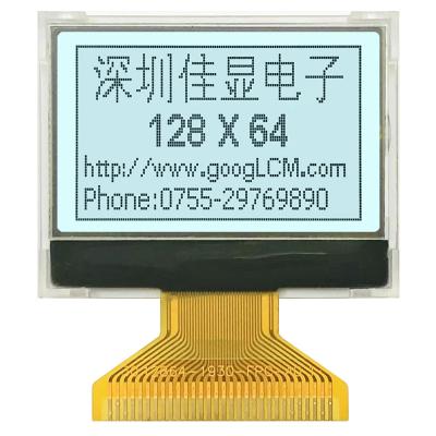 China greatbuy no pcb ST7565R or ST7567 drive monochrome12864-12 1.5inch power supply 3.3V tooth spi lcd display module 128x64 dots 38.0*30.0*6.25 mm for sale