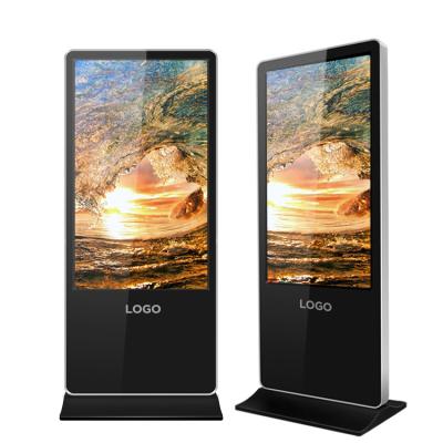 China 55 Indoor Vertical Interactive Android Touch Screen 65 Inch POS Advertising LCD Display 65 Inch Floor Signage Digital Mall Kiosk for sale