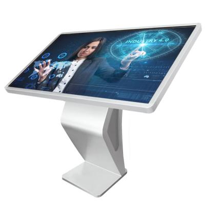 China 55 Inch Indoor e-Menu Boards Airport Smart Digital Signage Platform Interactive Multi Touch Screen Kiosk for sale