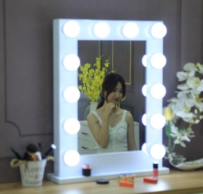 China 12 Lighted LED Lighted Hollywood Style Vanity Makeup Mirror 2020 Hot Selling for sale