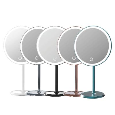 China Amazon High Quality Selling Host Cosmetic Marble Base Lighted Led Make Up Mirror With Led Lights for sale