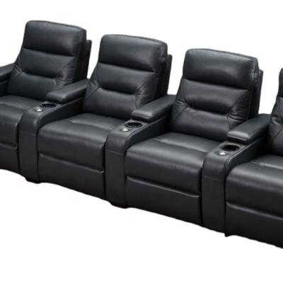 China Modern home theater boy living room cheers furniture single seater electric synthetic leather recliner sofa lazy chair for sale