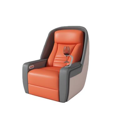 China VIP Recliner Electric Hospital Airplane First Class Recliner Scandinavian Genuine Leather Recliner Sofa Motorized Home Theater Sofa Chair for sale