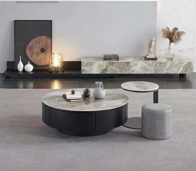 China Modern Design Contemporary Italian Luxury Marble Furniture Living Room Coffee Table Gold Stainless Steel New Model Tea Top Coffee Table for sale