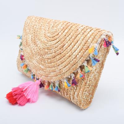 China Wholesale Hand Sewn Elegant Clutch Bags Anti Theft Clutch Bags For Women Lightweight Envelope Straw Clutch Bags for sale