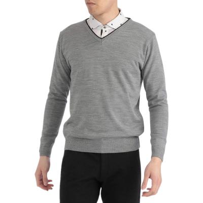 China Men's Breathable Cotton Sweater OEM Style High Quality Knitted 100% Custom Sweater For Men for sale