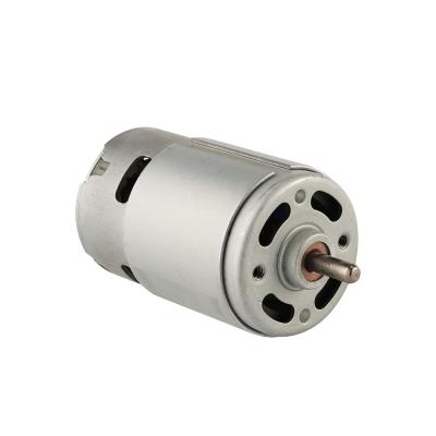 China drip-proof micro dc motor RS-555 12V low noise dc brushed motor for sale