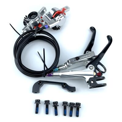 China Bicycle Brake MTB Ultralight Hydraulic Disc Brake For XTR 800/1400mm Aluminum Alloy Ultralight Bicycle Hydraulic Disc Brake Set for sale