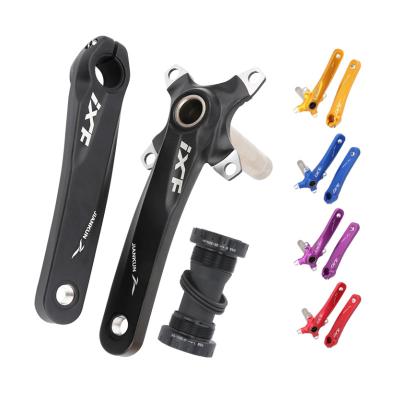 China Mountain Bikes IXF Integrated Hollowed Crank Arm Aluminum Alloy T6 BCD104 Bike Crankset Chain Wheel Crank MTB Road Bike Part for sale