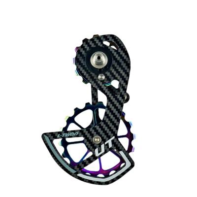 China Carbon Cage LTWOO Ceramic Oversize Ratio Pulley For Rear Jockey Wheel Carbon Derailleur Cage For Shimano for sale