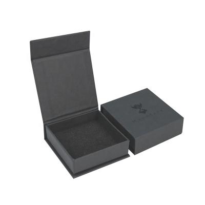 China Recycled Materials OEM Brand Gift Box Small Jewelry Packaging Custom Box With Foam Insert for sale