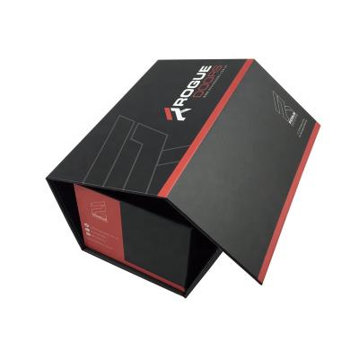 China Custom Logo Black Magnetic Foldable Cardboard Other Shoe Box for sale