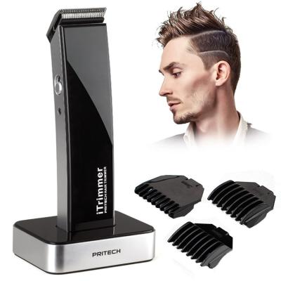 China PRITECH China Household Hair Clippers Electric Rechargeable Trimmer With Filling Base for sale