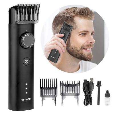 China PRITECH RV Stainless Steel Blade IPX6 Waterproof Cordless Rechargeable Hair Trimmer for sale