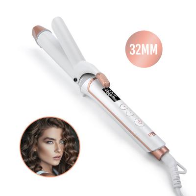 China PRITECH Temperature Control Ceramic LCD Display Ceramic Coating Hair Curler for sale