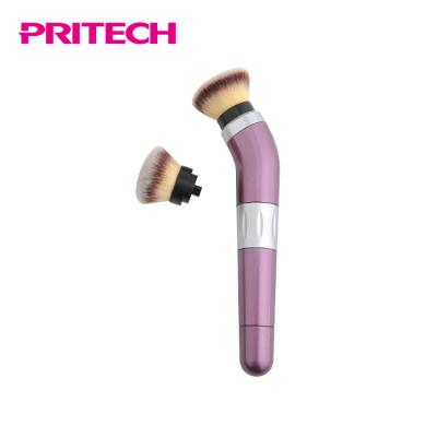 China 360 degree rotation for PRITECH China Flawless Manufacturers Battery Operated Electric Rotating Makeup Brush for sale