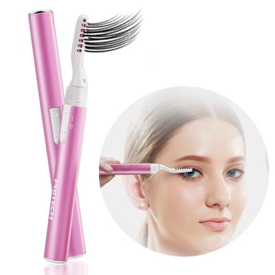 China PRITECH PASSIONATE Dual Aluminum Material ABS Battery Powered Electric Eyelash Curler for sale