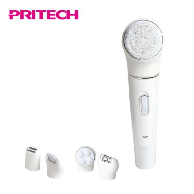 China Multifunctional Hair Removal Beauty Equipment PRITECH Sonic Rechargeable 5 in 1 Body Face Personal Care Set for sale