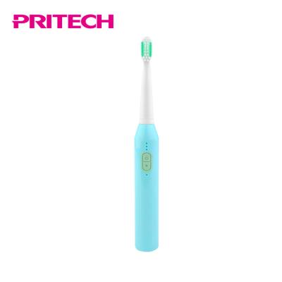 China PRITECH Sonic Vibration Types Intelligent Timing USB Rechargeable Electric Toothbrush for sale