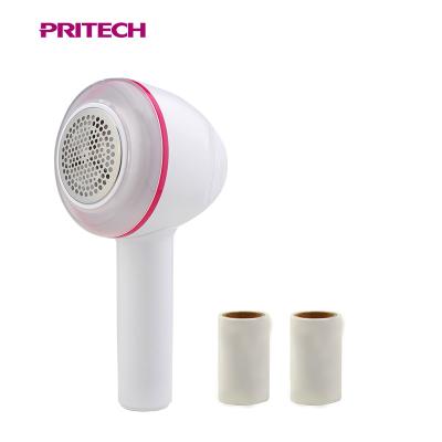 China PRITECH Viable 2 in 1 Design Portable USB Rechargeable Fabric Shaver Electric Fiber Remover with Hair Ball for sale