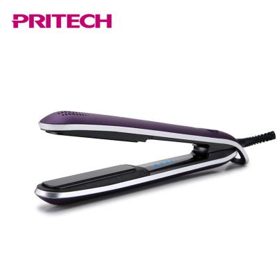 China High Quality Household PRITECH Parts Floating Plate Flat Iron 2 in 1 Hair Straightener Curling Iron for sale