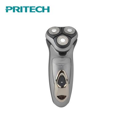 China PRITECH Triple Blade Men's Triple Stainless Steel Blades Electric Rechargeable Razor Blades for sale