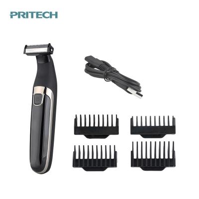 China IPX 5 One Blade Washable Design PRITECH Single Blade Waterproof Rechargeable Cordless Shaver for sale