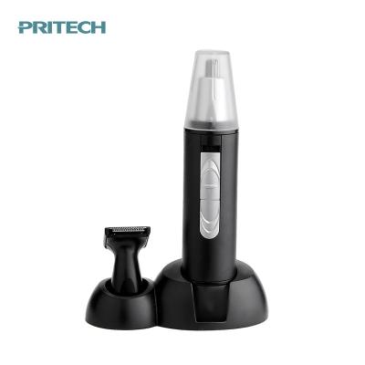 China Battery Operated Electric RV PRITECH Hair Nose Beard Trimmer With Led Light for sale