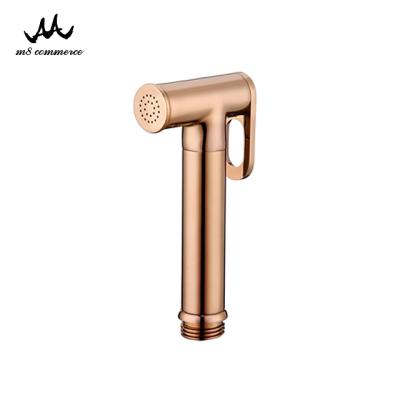 China Sanitary Ware New Design Self-cleaning Sprayer Shower Bidet Brass Single Spout + Handle Shattaf for sale