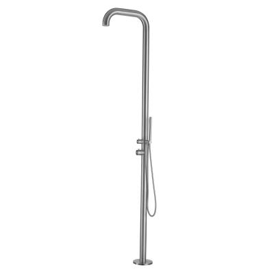 China Without Slide Bar Beach Shower System 316 Stainless Steel Shower Panel Outside Shower Column for sale