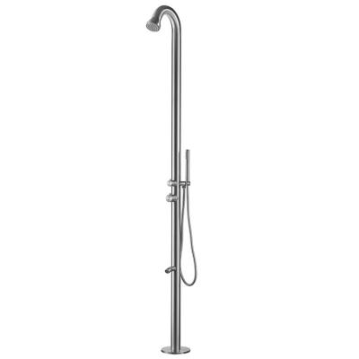 China Without Shower Head ML9003 Single Convenient Movable M8 Slide Bar Portable Shower Outdoor All Matt Stainless Steel Shower Column for sale