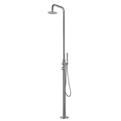 China Without Slide Bar M8 5MOQ ML9005 Two Way Round Diverter Shower Faucet Sets Shower Panel Stainless Steel Shower Faucet Set for sale