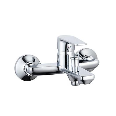 China Without Slide Bar Bathroom Accessories Faucet Modern Brass Water Saving Bathroom Sink Mixer Tap Bath Shower Faucet for sale