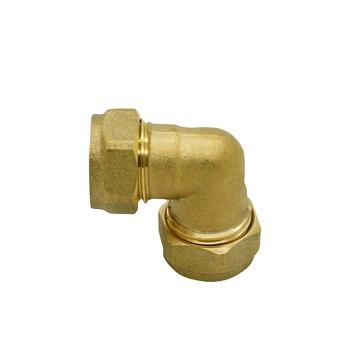 China EN1254 Water Compression Fittings Equal Elbow 22mm for sale