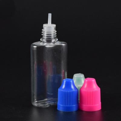 China Recycled materials unique design 30ml oval shape pet plastic bottle for ecig eliquid 30ml plastic dropper bottle for sale