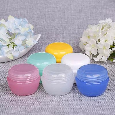 China Interesting Eye Cream Lip Balm Ointment Jar 5g 10ml 20ml 30g 50ml Colorful Plastic Cosmetic Cream Jars Skin Care Creams for sale