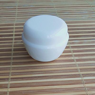 China High quality white cosmetic cream jar 30g pp plastic ointment jar skin care cream can print logo for sale