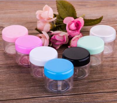 China Medicine Cream Balm Container Skin Care Plastic Cosmetic Cream Jars 20g With Colorful Caps for sale