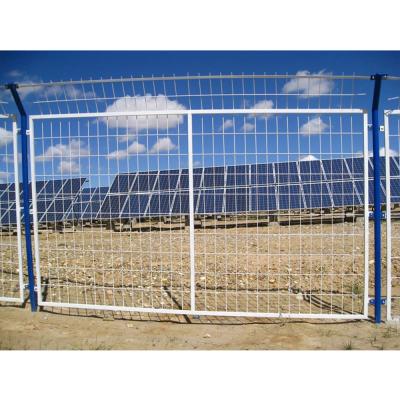 China Easily Assembled Solar Mounting Mesh Electric Wire Fencing System Welded High Security Galvanized Welded Wire Mesh Panels for sale