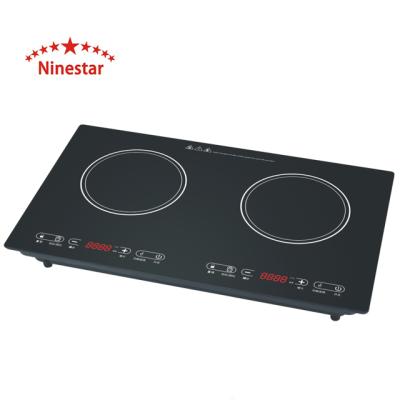 China Hotel Double Burner Top Industrial Induction Hobs Stove 220V / 110V for sale