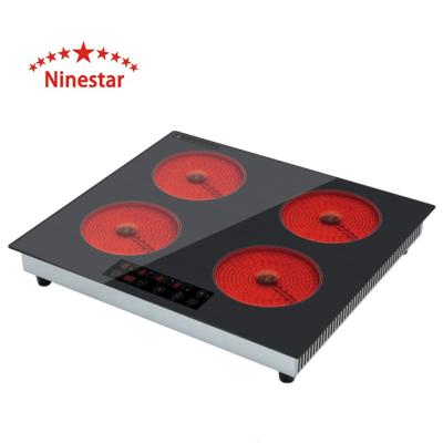 China Hotel 6800W 4 Zone Infrared Ceramic Cooker /Four Zone Ceramic Cooker CB Approved for sale