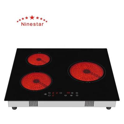 China New Model 3 Burners Ceramic Hob Hot Infrared Cooker Hotel NS.D - 332 New Model 3 for sale