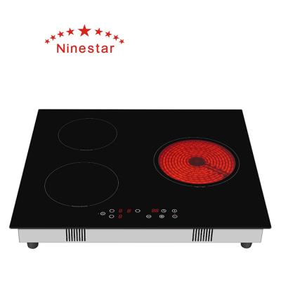 China Brand NS.BD - 332 Sales 5.7kw Hot Flat Mix 3 Burner Induction Cooker Hotel Ninestar Infrared Cooker for sale