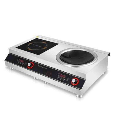 China Hotel Induction Cooker Crystal Glass Commercial Durable Black 2 Burners for sale