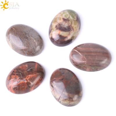 China Semi-precious stone + Cabochons + natural colored gemstone without hole + dome CSJA agate cabochon no hole beads loose handmade jewelry accessories F515 for sale