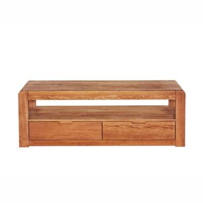 China White Oak Modern Wooden Console Cabinet Double Drawer TV Home Living Room Furniture Living Room Modern Wooden Sideboard Sideboard for sale